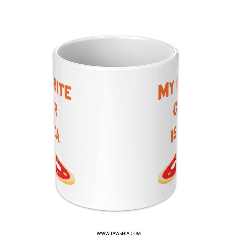 Pizza Lover Mug, My Favorite Color is Pizza, Funny Foodie Mug, Pizza Slice Gift, Unique Coffee Mug, Gift Idea - Tawshia