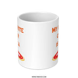 Pizza Lover Mug, My Favorite Color is Pizza, Funny Foodie Mug, Pizza Slice Gift, Unique Coffee Mug, Gift Idea - Tawshia