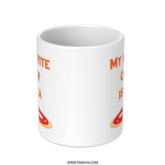 Pizza Lover Mug, My Favorite Color is Pizza, Funny Foodie Mug, Pizza Slice Gift, Unique Coffee Mug, Gift Idea - Tawshia