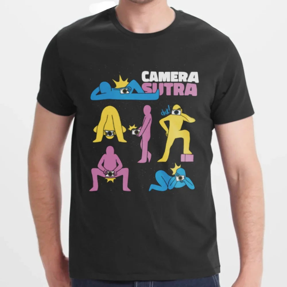 Humorous Camera Poses Graphic Printed T-shirt product
