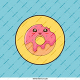 Donut Pocket Mirror, Cute Foodie Mirror, Kawaii Pocket Mirror, Pink Sprinkles Mirror, Sweet Treat Mirror, Fun Gift for Her, Girl Mirror - Tawshia