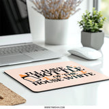 Funny Wine Lover Mouse Pad, Baby Bottle Design, House White Quote, Novelty Gift Idea, Unique Office Decor, Desk Accessory, Work from Home - Tawshia