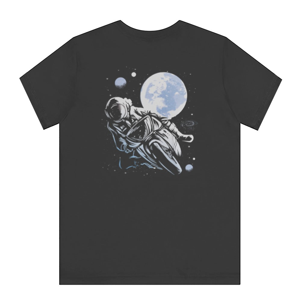 Astronaut Riding Motorcycle Under Moon T-shirt product type