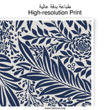 Floral Photographic Print, Navy Blue Wall Art, Botanical Art Print, Flower Print for Home Decor, Modern Floral Art, Trendy Wall Decor - Tawshia