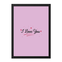 I Love You Wall Art, Romantic Gift, Anniversary Decor, Love Quote Print, Valentines Day Wall Decor, Home Decor, I Love You Sign - Tawshia