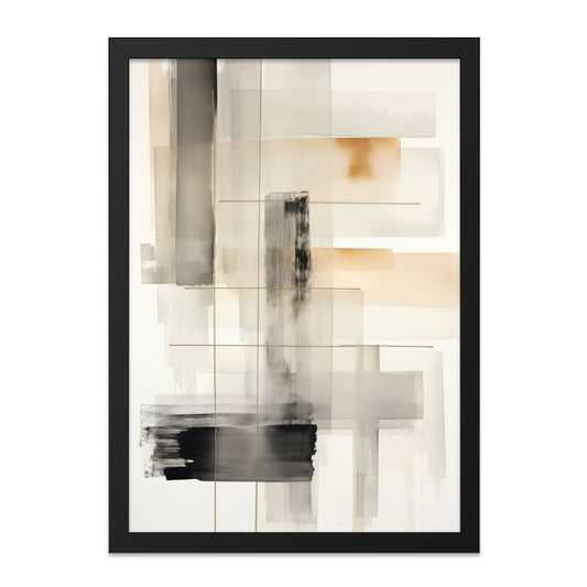 Abstract Wall Art, Geometric Art Print, Modern Home Decor, Neutral Color Painting, Contemporary Art, Fine Art Print, Wall Decor - Tawshia