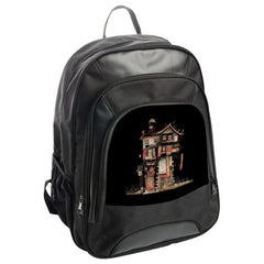 Quirky House Backpack, Unique Building Art, Unusual Architecture, Artistic Design, Novelty Backpack, Cityscape, Travel Backpack - Tawshia