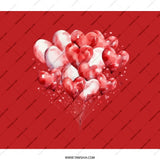 Heart Balloons Backpack, Valentines Day Gift, Romantic Backpack, Love Backpack, Heart Themed Bag, Backpack for Her, Backpack for Him - Tawshia