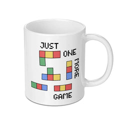 Just One More Game Mug, Retro Gamer Mug, Video Game Mug, Tetris Mug, Gamer Gift, Funny Mug, Pixel Art Mug, Coffee Mug, Tea Mug - Tawshia