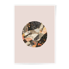Abstract Circle Photographic Print, Modern Art Print, Quilt Pattern Print, Home Decor, Wall Art, Art Prints, Circle Art - Tawshia