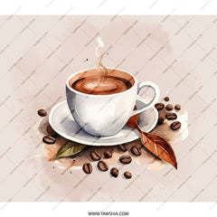 Coffee Lover Backpack, Coffee Art Backpack, Unique Design Backpack, Coffee Cup Art, Trendy Backpack, Gift For Her, Gift For Him - Tawshia