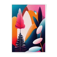 Abstract Art Photographic Print, Colorful Modern Wall Art, Botanical Illustration, Unique Home Decor, Vibrant Office Art Print - Tawshia