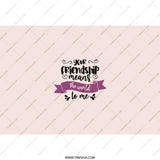 Friendship Means the World Tumbler, Best Friends Gift, Appreciation Gift, Sentimental Gift, Gift for Friend, Long Distance Friendship - Tawshia