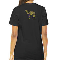 Intricately Designed Camel Graphic on Black Shirt product