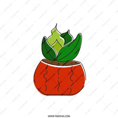 Potted Plant Pillow, Home Decor Pillow, Indoor Plant Cushion, Houseplant Lover Gift, Unique Pillow, Botanical Print Pillow, Throw Pillow - Tawshia