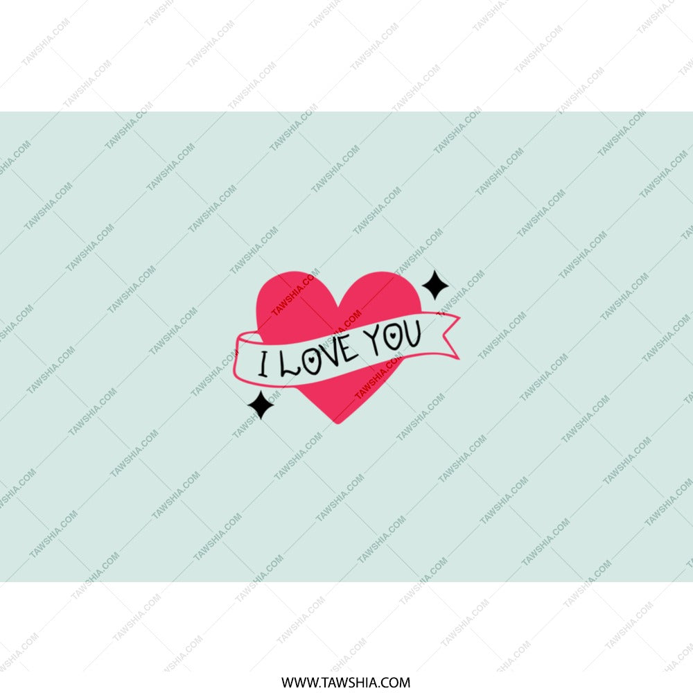 I Love You Tumbler, Heart Tumbler, Valentine Gift, Love Gift, Anniversary Gift, Gift For Her, Gift For Him, Cute Tumbler, Stainless Tumbler - Tawshia