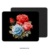 Floral Mouse Pad, Rose Bouquet Mousepad, Flower Lover Gift, Computer Accessory, Desk Decor, Artistic Mousepad, Office Gift - Tawshia
