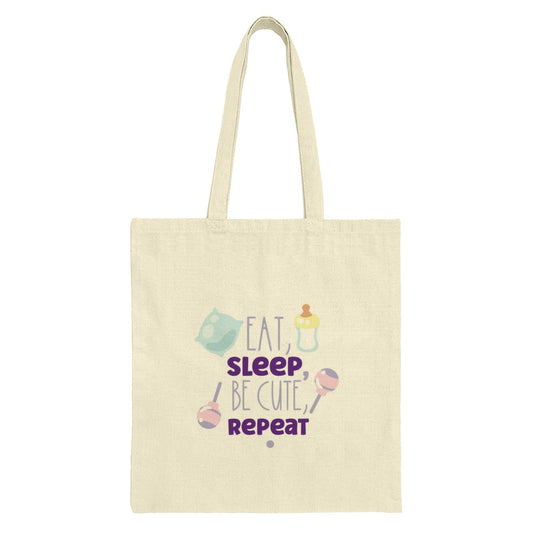 Eat Sleep Be Cute Repeat Tote Bag, Newborn Gift, Baby Shower, New Mom Gift, Everyday Bag, Cute Tote, Reusable Shopping Bag, Funny Tote - Tawshia