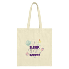 Eat Sleep Be Cute Repeat Tote Bag, Newborn Gift, Baby Shower, New Mom Gift, Everyday Bag, Cute Tote, Reusable Shopping Bag, Funny Tote - Tawshia