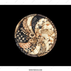 Floral Backpack, Patchwork Art Bag, Stylish Backpack, Unique Backpack, Everyday Backpack, Floral Art Gift, Circle Art Backpack - Tawshia