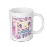 Kawaii Cassette Player Mug, Cute Retro 80s Mug, Pastel Aesthetic Mug, Unique Coffee Mug, Gift for Music Lover, Trendy Mug (138) - Tawshia