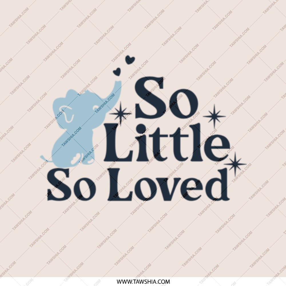 So Little So Loved Pocket Mirror, Baby Elephant, Cute Animal Art, Newborn Gift, New Mom Present, Adorable Nursery Decor, Pastel Pocket - Tawshia