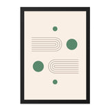 Modern Abstract Wall Art, Minimalist Print, Geometric Art, Sage Green Decor, Arches and Circles, Contemporary Wall Decor - Tawshia