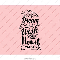 Dream Wish Mouse Pad, Inspirational Quote Mousepad, Motivation Desk Accessory, Home Office Decor, Pink Mouse Pad, Gift Idea - Tawshia