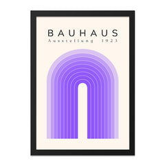 Bauhaus Wall Art, Ausstellung 1923 Print, Abstract Geometric Art, Modern Home Decor, Purple Arch Wall Art - Tawshia