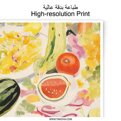 Summer Fruit Still Life Photographic Prints, Kitchen Decor, Food Art, Modern Wall Art, Fine Art Photography - Tawshia