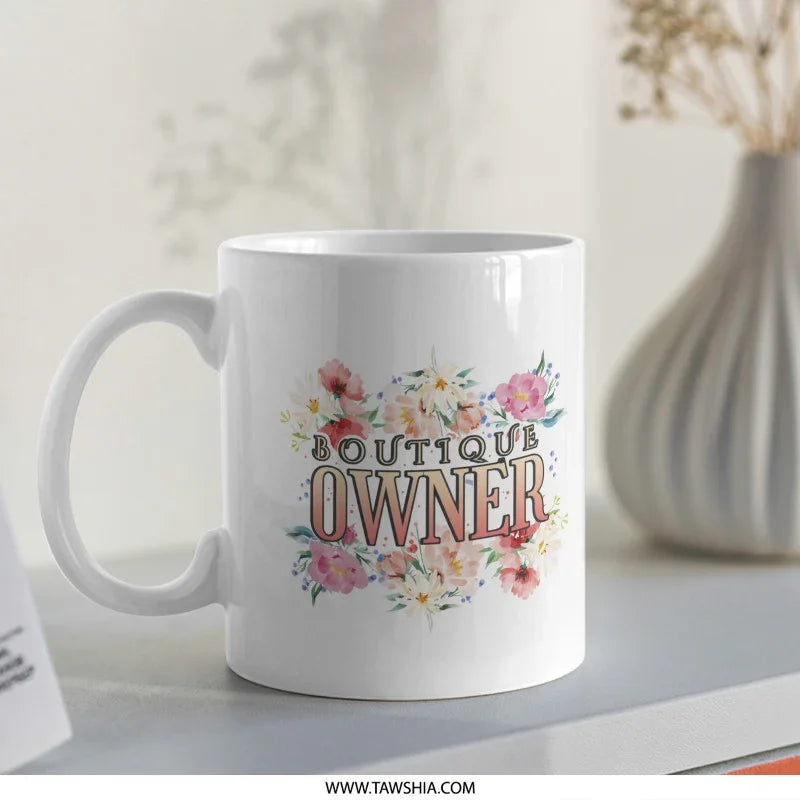 Boutique Owner Floral Design Coffee Mug product
