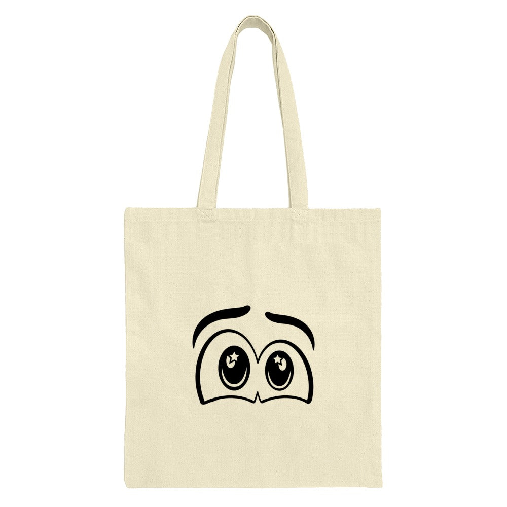 Cartoon Eyes Tote Bag, Funny Expression Shopping Bag, Quirky Tote, Cute Eye Design, Aesthetic Tote, Everyday Bag, Gift Idea Tote Bag - Tawshia