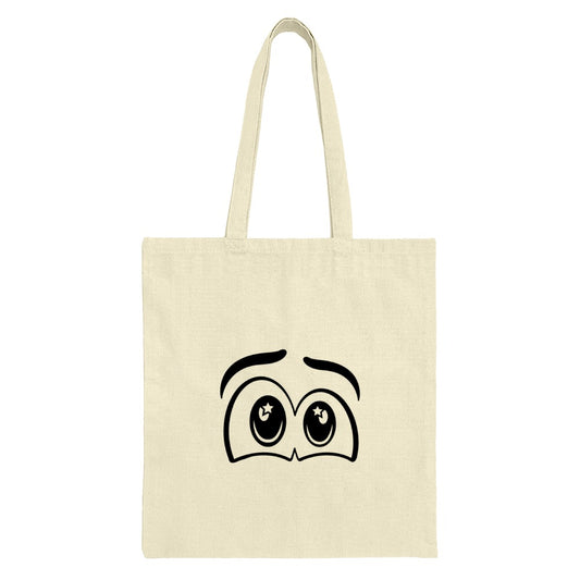 Cartoon Eyes Tote Bag, Funny Expression Shopping Bag, Quirky Tote, Cute Eye Design, Aesthetic Tote, Everyday Bag, Gift Idea Tote Bag - Tawshia