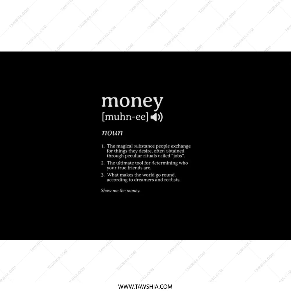 Creative Definition of Money Print Wall Art product