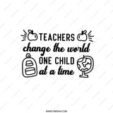 Teacher Appreciation Pillow, Teachers Change The World Pillow, Gift For Teacher, Teaching Pillow, Teacher's Day Decor, Thank You Gift - Tawshia
