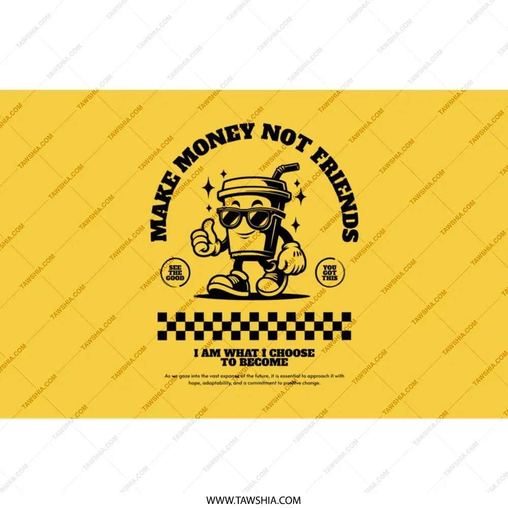Make Money Not Friends Graphic Poster product