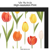 Tulip Wall Art, Floral Art Print, Botanical Wall Decor, Spring Decor, Flower Art, Modern Home Decor, Nature Inspired Wall Art - Tawshia