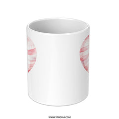 Heart Balloon Mug, Valentine Gift Idea, Unique Coffee Mug, Watercolor Heart Mug, Cute Mug Design, Love Mug, Anniversary Present - Tawshia