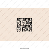 Not Sisters By Blood Tumbler, Sister Gift Idea, Best Friend Tumbler, Friendship Tumbler, Sisters By Heart Travel Mug - Tawshia