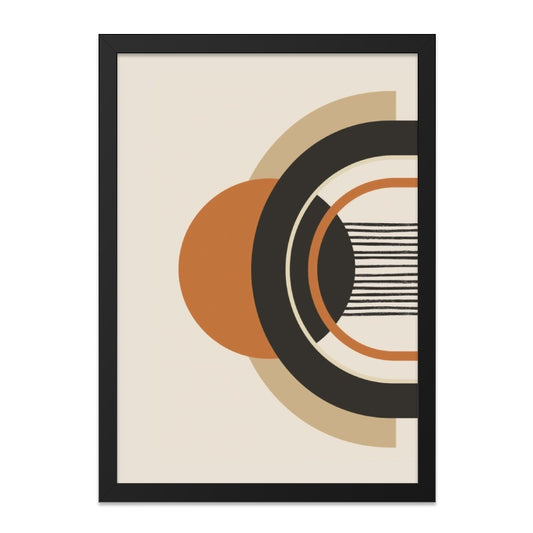 Abstract Geometric Wall Art, Mid Century Modern Print, Circle Art Print, Minimalist Decor, Trendy Wall Decor, Scandi Home Decor - Tawshia