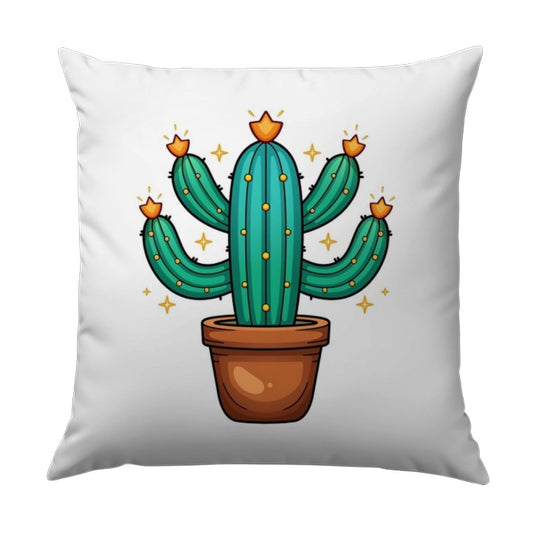 Cactus Pillow, Desert Plant Decor, Southwestern Home, Cute Potted Cacti, Succulent Art, Floral Throw Pillow, Housewarming Gift, Southwestern - Tawshia