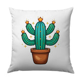 Cactus Pillow, Desert Plant Decor, Southwestern Home, Cute Potted Cacti, Succulent Art, Floral Throw Pillow, Housewarming Gift, Southwestern - Tawshia