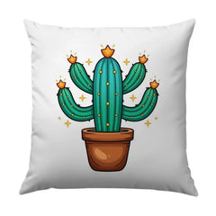 Cactus Pillow, Desert Plant Decor, Southwestern Home, Cute Potted Cacti, Succulent Art, Floral Throw Pillow, Housewarming Gift, Southwestern - Tawshia