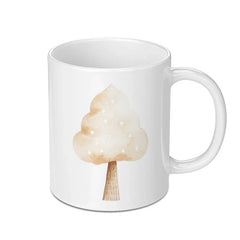 Watercolor Tree Mug, Aesthetic Coffee Cup, Nature Lover Gift, Unique Tree Design, Whimsical Tree Art Mug SKU: MG10004213 - Tawshia
