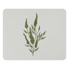 Green Seeded Plant Mouse Pad, Botanical Mousepad, Aesthetic Desk Decor, Nature Inspired Mousemat, Cute Office Gift, Home Office, Desk - Tawshia