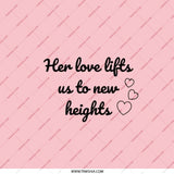 Love Heights Pocket Mirror, Inspirational Quote, Gift for Her, Pink Mirror, Compact Mirror, Purse Mirror, Makeup Mirror - Tawshia