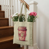 Stylish Tote Bag with Heart Cup Design product type