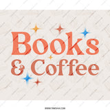Books and Coffee Mouse Pad, Retro Design, Reader Gift, Book Lover Gift, Coffee Lover Gift, Cute Office Decor, Desk Accessories - Tawshia