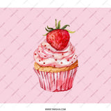 Strawberry Cupcake BackPack, Cute Dessert BackPack, Sweet Treat BackPack, Foodie BackPack, Student BackPack, Travel BackPack - Tawshia