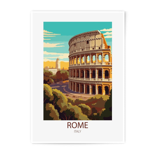 Rome Photographic Print, Italy Travel Art, Colosseum Wall Decor, Italian Architecture Photo, Ancient Landmark Poster, Vacation Souvenir - Tawshia